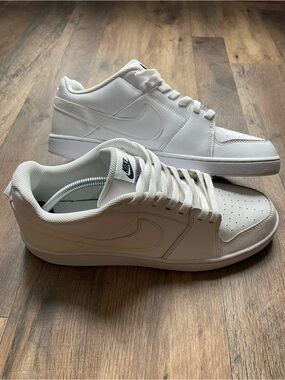 Nike Low-Top Leather Sneakers — White